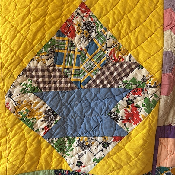 Honeybea Long Quilt Coat Made With Vintage Quilts One Of A Kind L XL - Picture 6 of 8